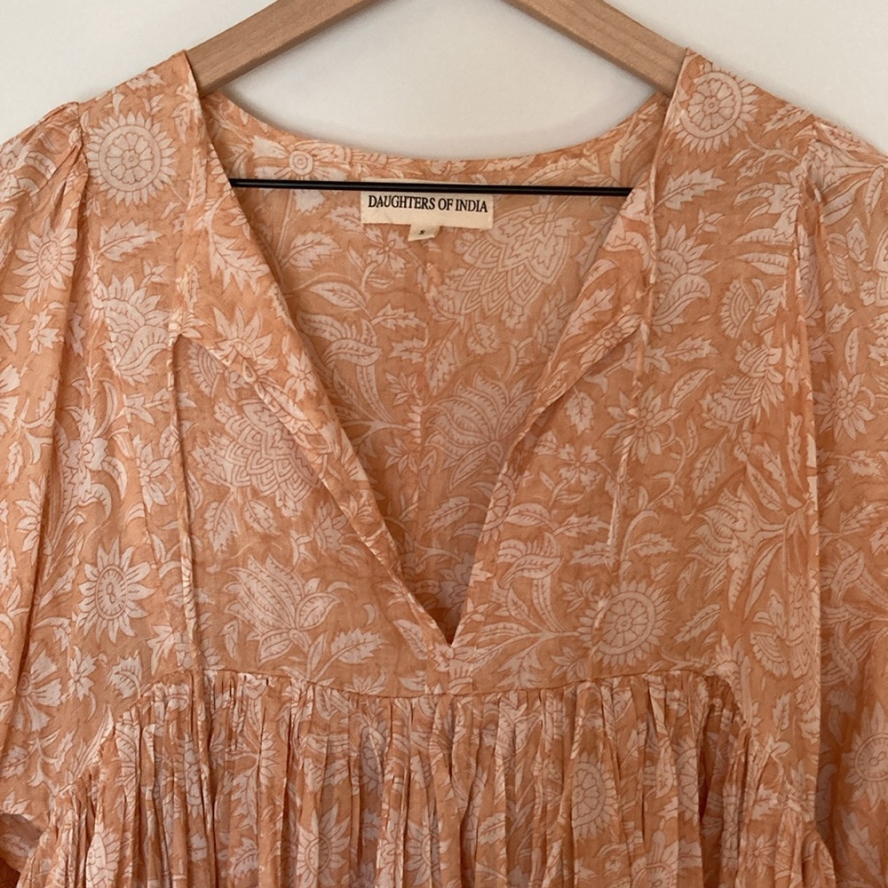 Kyra Maxi Dress in Apricot Blush - Picture 7 of 10